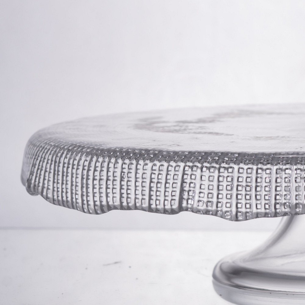 Тортівниця трансформер скляна на ножці,менажниця трансформер прозора скляна 64486-53 SBR Київ - фото 4