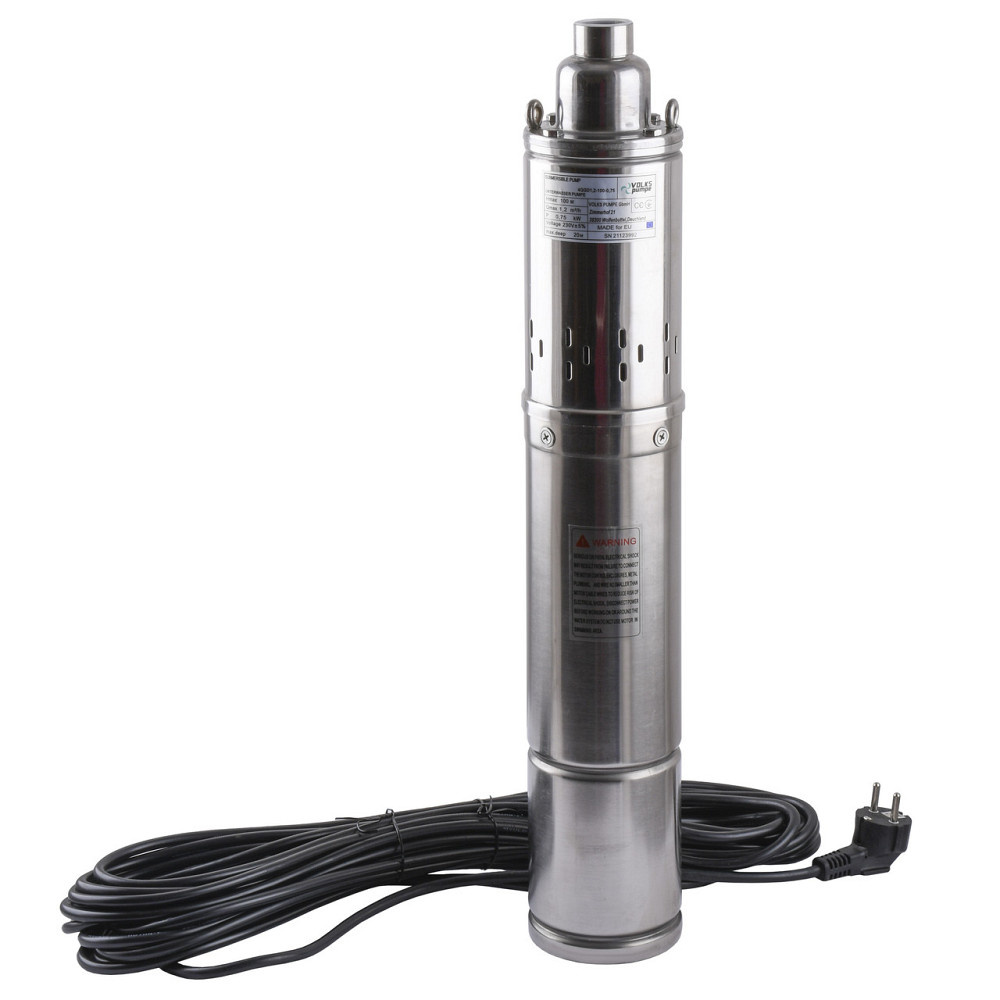 Насос скважинный шнековый VOLKS pumpe 4 QGD 1,2-100-0,75кВт +кабель 15м (000010725) Киев - изображение 1