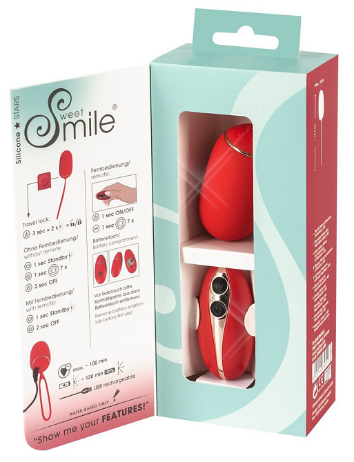 Віброяйце - Sweet Smile Remote Controlled Love Ball Sex Aura Київ - фото 6