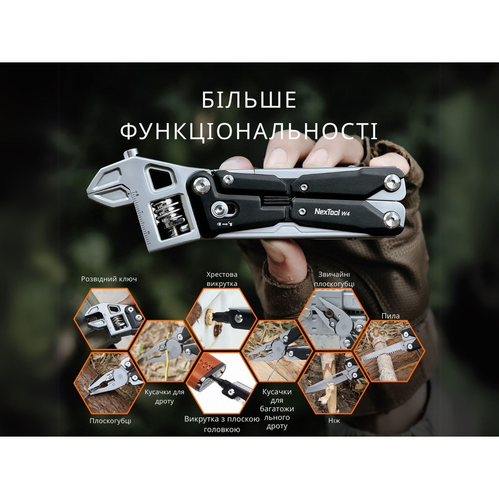 Мультитул NexTool Wrench W4 Київ - фото 9