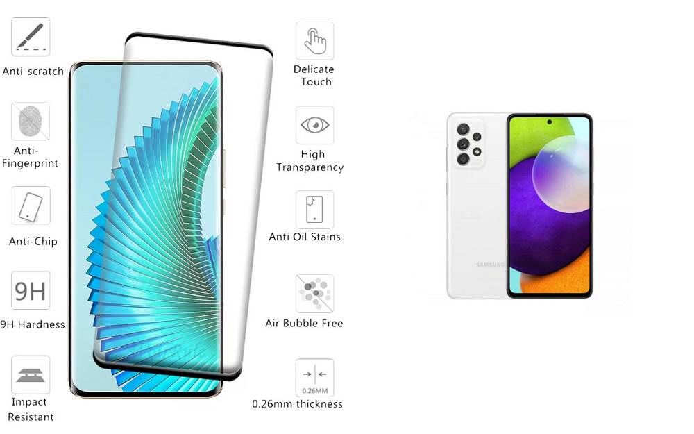 Захисне скло HyperGlass Pro для Samsung Galaxy A72, Galaxy A73 5G – максимальна чутливість та захист Київ - фото 2
