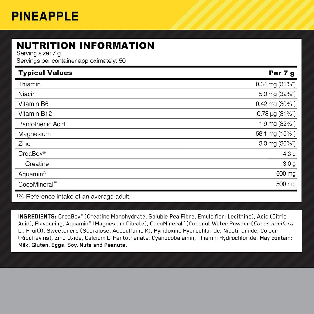 Креатин Optimum Nutrition Creatine Platinum Plus 350 г, Pineapple Луцк - изображение 2