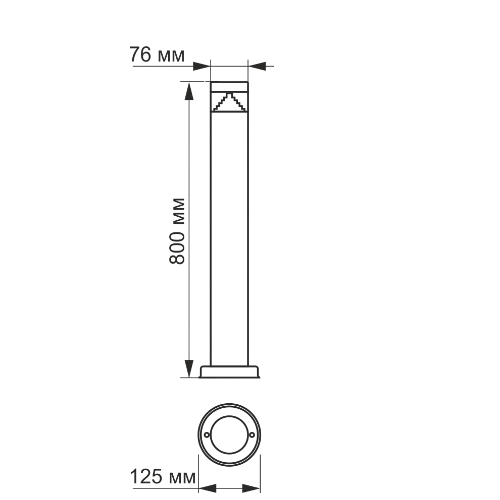 LED Світильник архітектурний VL-AR05-03082S 3W 2700K 220-240V IP54 Videx Житомир