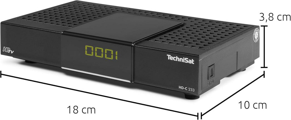 Ресивер TechniSat HD-C 233 черный DVB-C HDTV HDMI SCART USB 2.0 EPG MPEG-4 H.264 цифровой кабельный приёмник Киев - изображение 4
