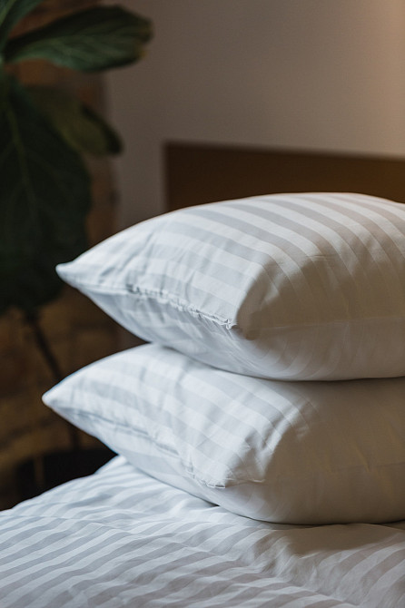 Ecotton Комплект постільної білизни Ecotton полуторний 150х215 см готельний із Страйп-сатину бі Киев - изображение 8