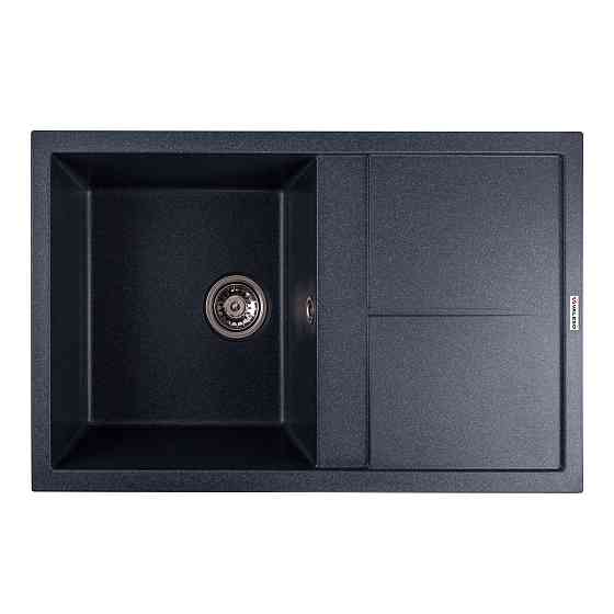 Гранітна мийка для кухні VALESO SELENA 7950 матова Антрацит Коломыя