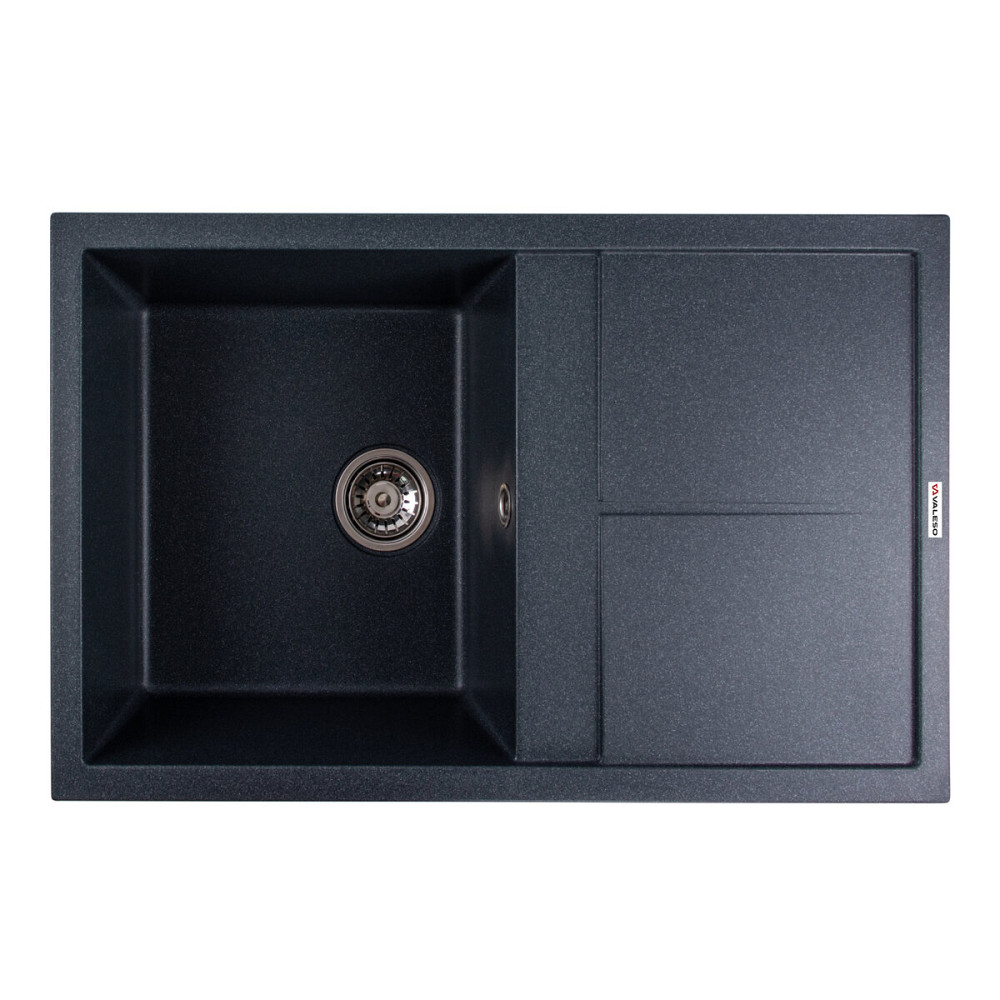 Гранітна мийка для кухні VALESO SELENA 7950 матова Антрацит Коломыя - изображение 1