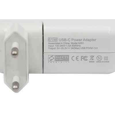 Блок питания к ноутбуку PowerPlant APPLE 220V, 20V 61W (USB Type-C) (AP61HCUSB) Винница