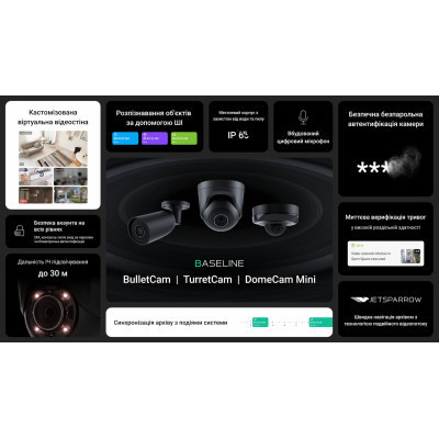 Камера видеонаблюдения Ajax BulletCam (5/4.0) black Винница - изображение 4