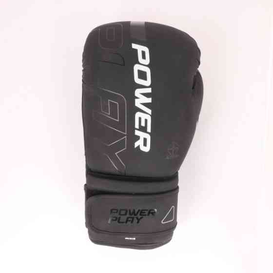 Боксерские перчатки PowerPlay 3024 Ultra Mat Чорно-Белые 12 унций Луцк