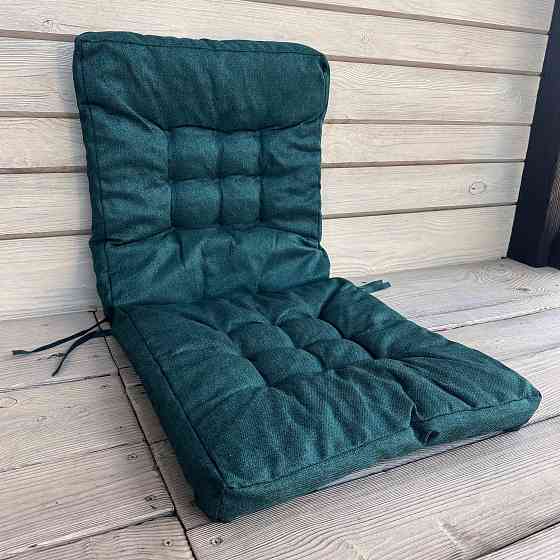 Подушка для стільців (50x120х8 см) подвійна Decorator Мальмо колір лазурний 84-131 Київ