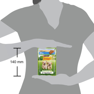 Вологий корм для собак Purina Friskies Junior з куркою та морквою у підливці 85 г (7613035800861/8445290751096) Вінниця - фото 4