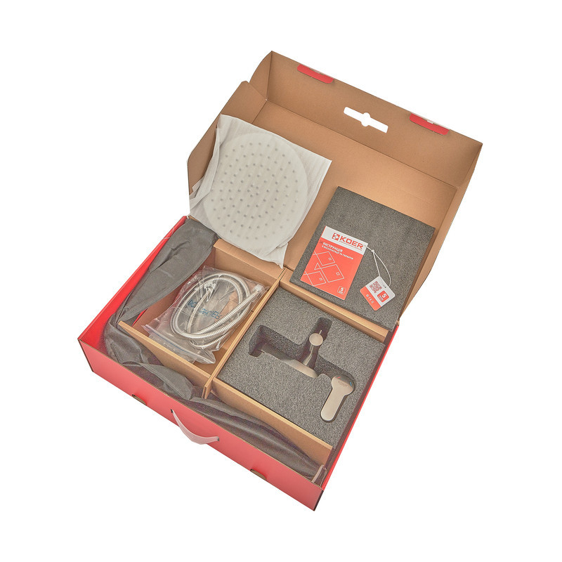 Душова колона зі змішувачем Koer KI-56016-02 (з нерж. сталі) (Колір нерж) (KR4791) Київ - фото 8