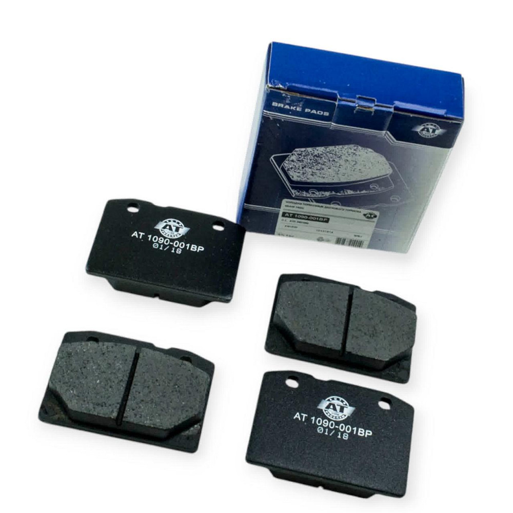 Колодки 2101-2107 передні (к-кт 4 шт) АТ AT гальмівні Мукачево - фото 1