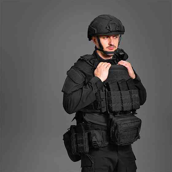 Плитоноска тактическая без плит MPS М8 Pro Cordura 1000 Черный Киев