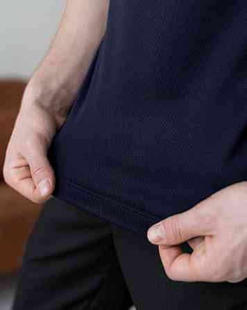 Тактическая милитари футболка кулмакс темно-синяя мужская Pobedov Ergo Киев