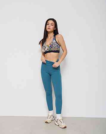 Лосини жіночі в рубчик Nicoletta 10076 Бірюзовий, M Київ