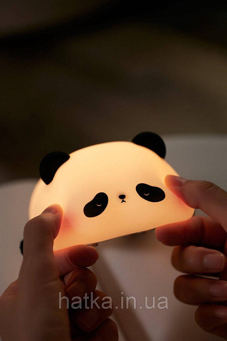 Силіконовий бездротовий нічник "Панда лежача" Київ - фото 4