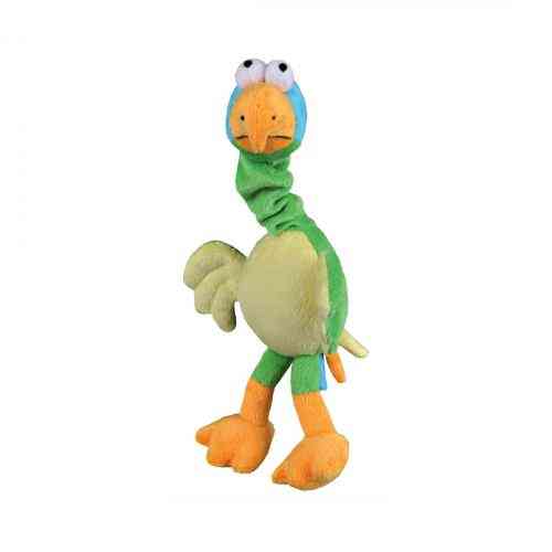 Іграшка Trixie для собак Пташка з пискавкою та еластичною шиєю плюш 30 см Київ