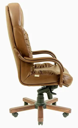 Офісне Крісло Керівника Richman Buford Madras Marrone Wood Lux М2 AnyFix Світло-коричневий Київ