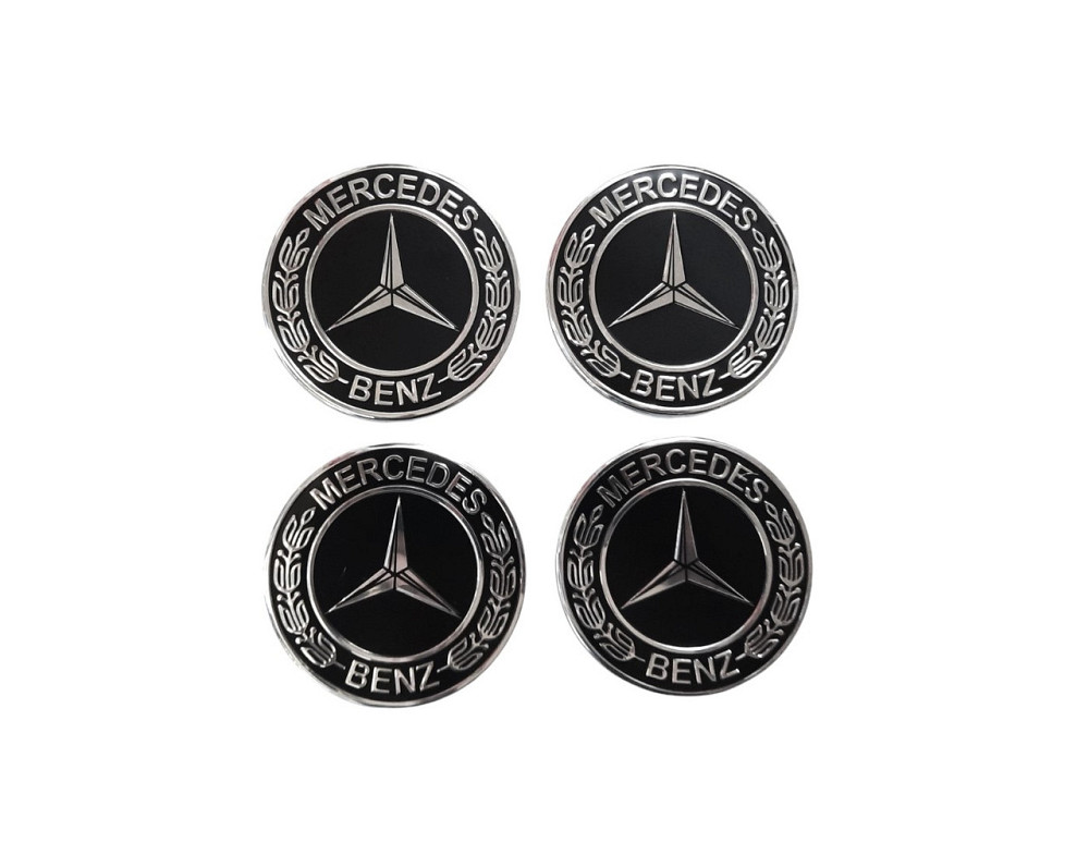 Наклейки на ковпаки Mercedes чорні, діам. 90мм Винница - изображение 1