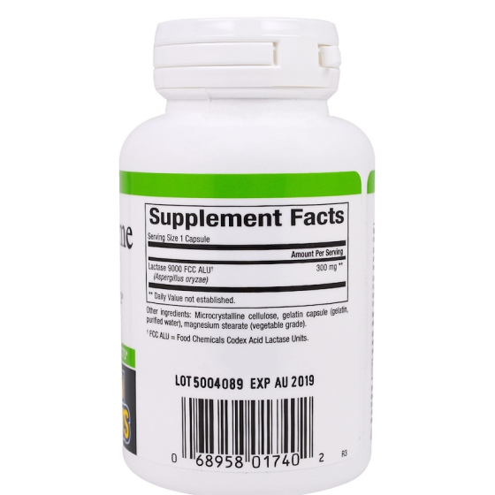 Лактаза (Lactase Enzyme) 300 мг 60 капсул Київ