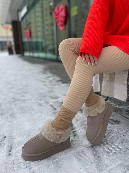 PLPS Угги жіночі PLPS 5802 хакі (зима, замша натуральна) (5664) 38 Коломыя - изображение 5