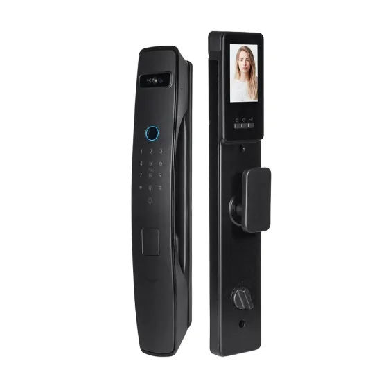 Замок біометричний автономний Trinix TRL-8803BTV Black L/R з Bluetooth та Wi-Fi, розпізнаванням облич, долоней, зчитувачем Киев