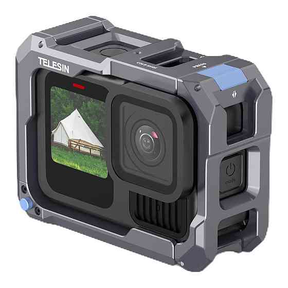 Рамка GoPro 13-9 алюмінієва з підтримкою магнітної зарядки Telesin S6-FMS-15-TGP SBR Київ