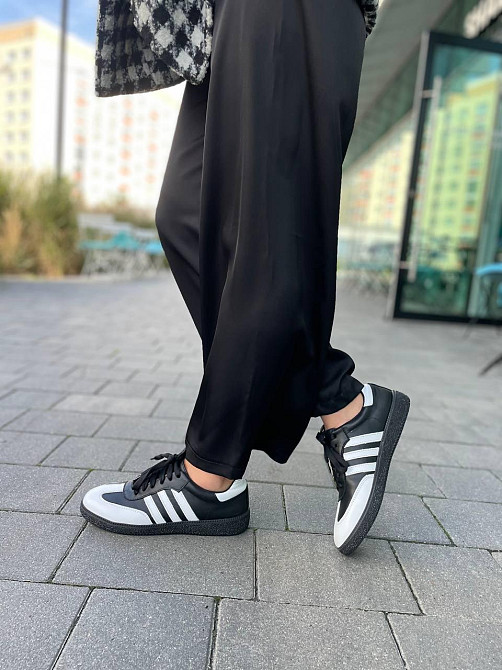 Roberto Netti Кеди жіночі Roberto Netti біло/чорні натуральна шкіра низький хід розмір 37-41 (5 Київ - фото 5