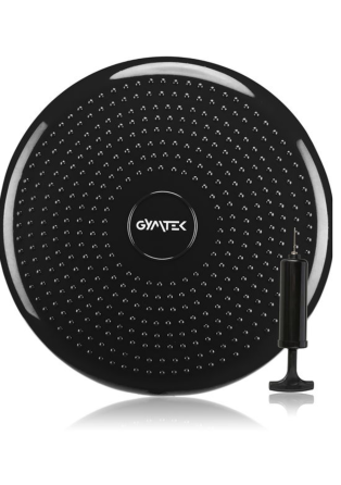 Балансировочная подушка Gymtek черная + насос Киев