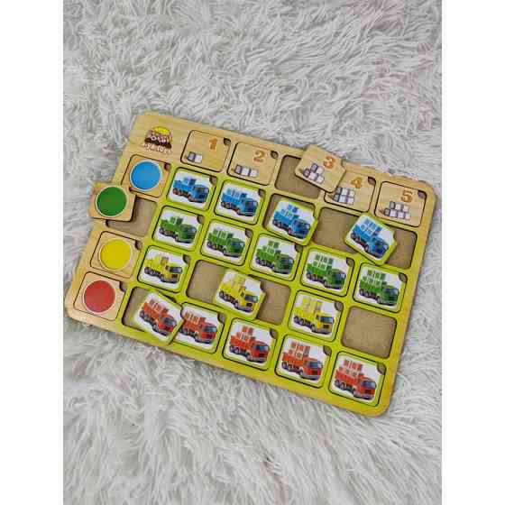 Деревянный пазл-сортер 