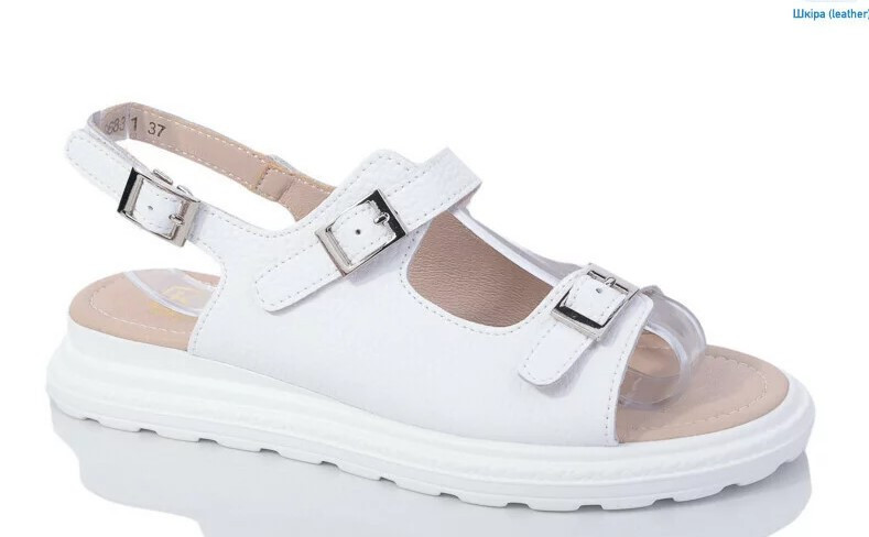 Kadisailun Босоніжки жіночі Kadisailun C683-1 білі (літо, шкіра натуральна) (5443) Коломыя - изображение 1