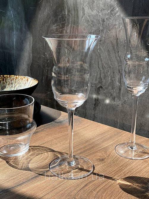 Набір скляних келихів для шампанського 6 шт 220 мл "Гоблет" скло прозоре 102-788 Київ - фото 3