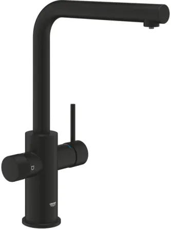Смеситель для кухни с подключением к фильтру Grohe BLUE PURE MINTA 30590KF0 черный Киев