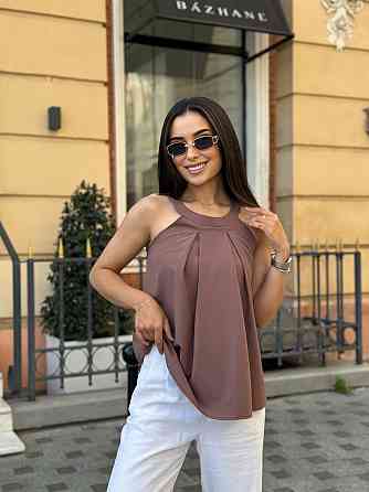 Жіноча блузка без рукавів "Mila" оптом | Батал | Розпродаж моделі Київ