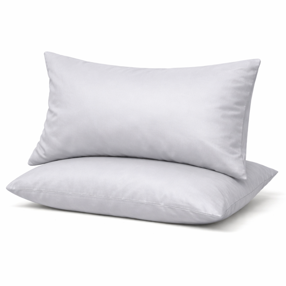 Комплект наволочок Ecotton 50х70 см 2 шт світло-сірого кольору Light Grey Коломия - фото 1