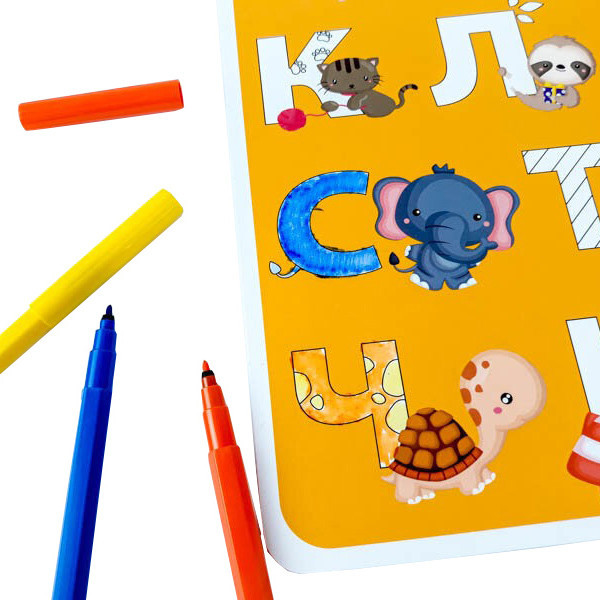 Навчальний килимок Азбука-цифри 129053 для дівчаток А3 Вінниця - фото 3