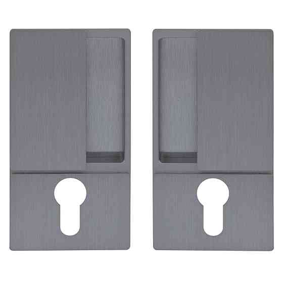 Ручка AGB Art. B300030032 WAVE под цилиндр брашированный матовый хром Киев