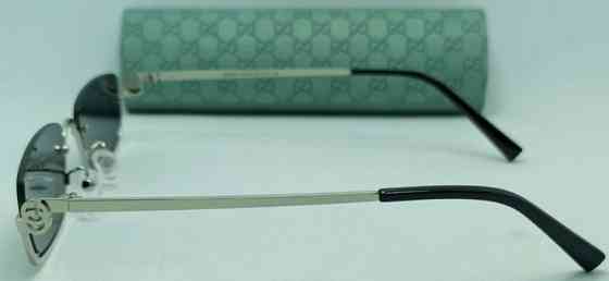 Брендові окуляри унісекс чорні вузькі в металі в брендовому футлярі. Київ