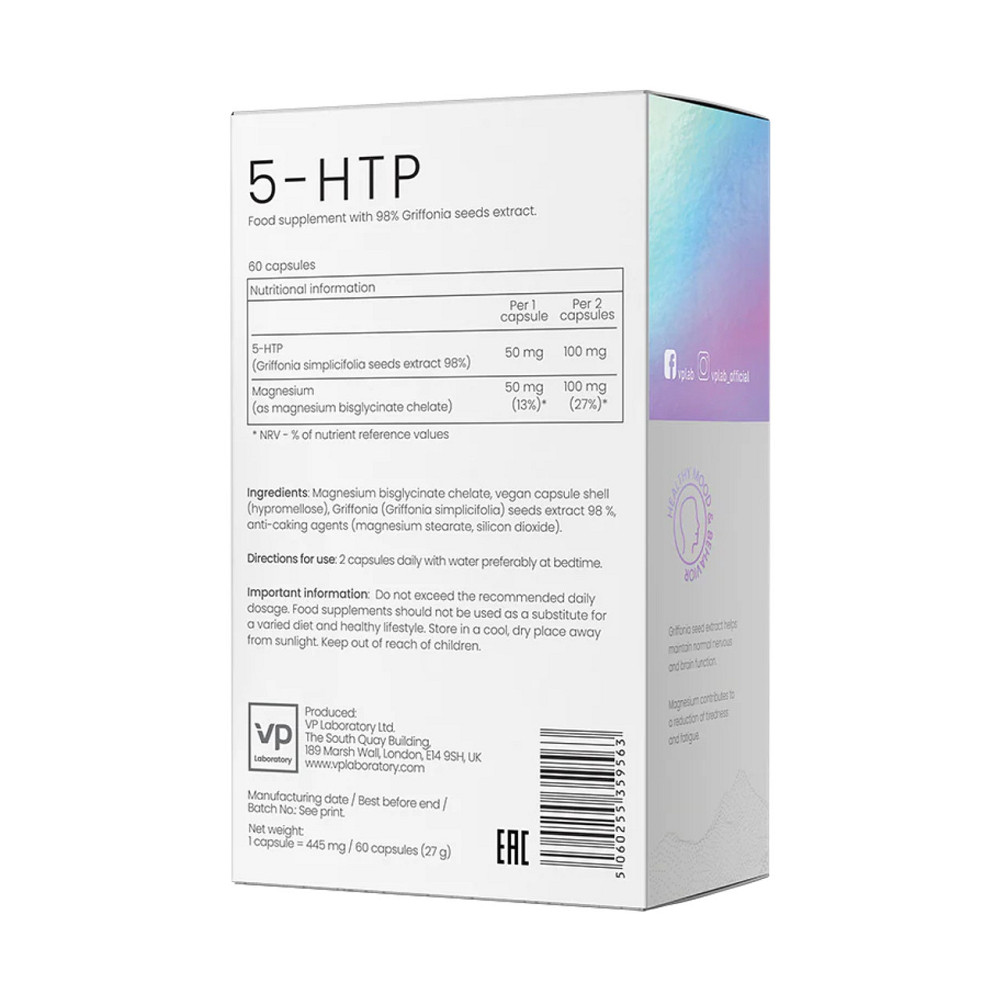 Аминокислота 5-HTP VPLab 5-HTP 60 капс Киев - изображение 2