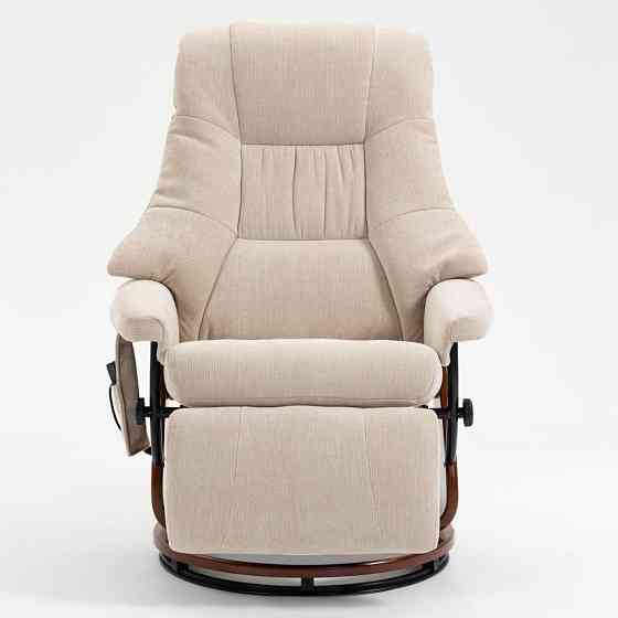 Крісло для відпочинку Avko Style ARMH 001 Beige з масажем, підігрівом і підставкою для ніг Київ