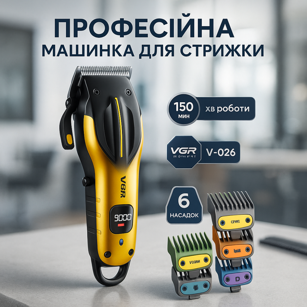 Професиональная машинка для стрижки волос, Триммер для тела мужской топ, Подстригательная машинка XP-94 Львов - изображение 15
