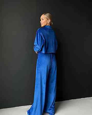 Женский прогулочный плюшевый костюм двойка: кофта и штаны Электрик, 42/46 Одесса