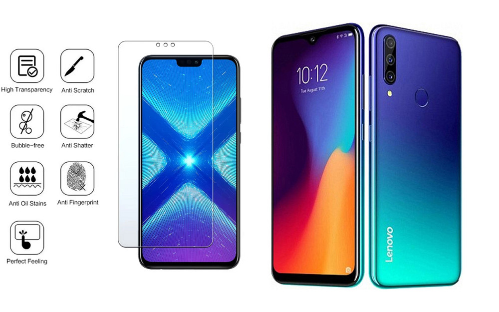 Защитное стекло NeoGlass для Lenovo K10 Note, K10 Plus – ультрапрозрачное и устойчивое Киев - изображение 4