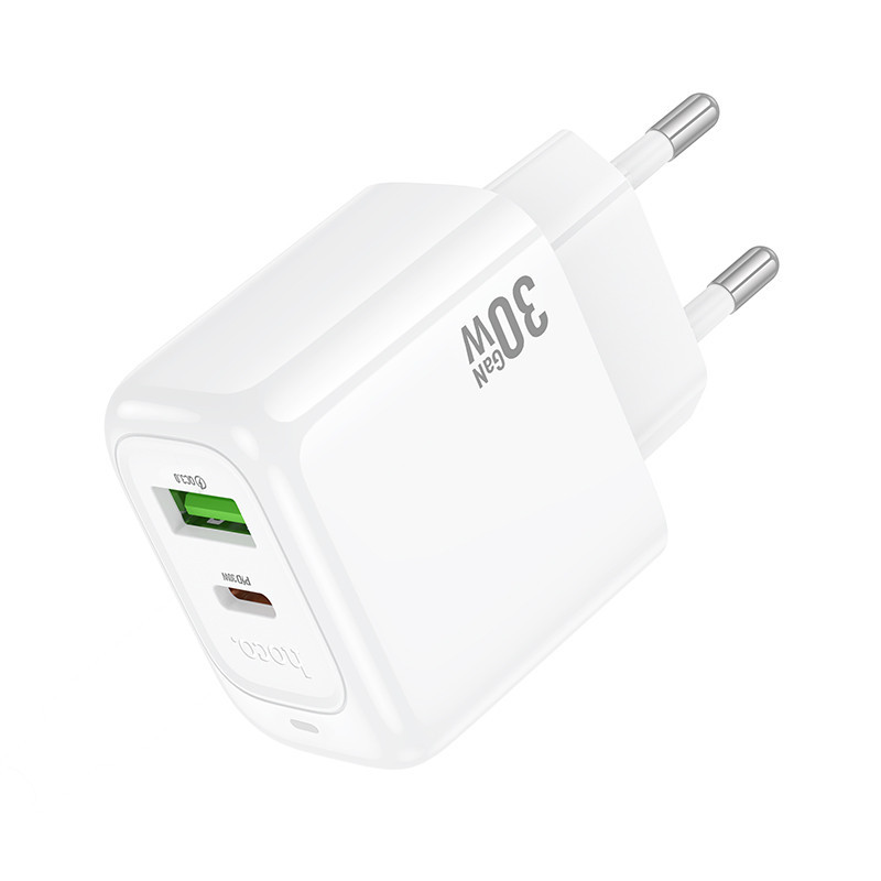 Мережевий зарядний пристрій HOCO CS55A Surplus PD30W+QC3.0 charger White Одеса - фото 6