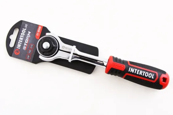 Ключ тертя 3/8 72 зуба Intertool Storm поворотний Вінниця