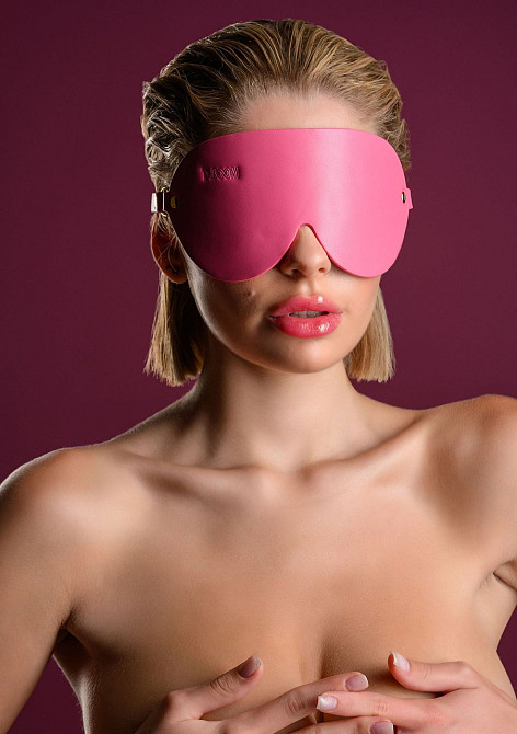 Маска на глаза Taboom Malibu, из веганской кожи, розовый Sex Aura Киев - изображение 2