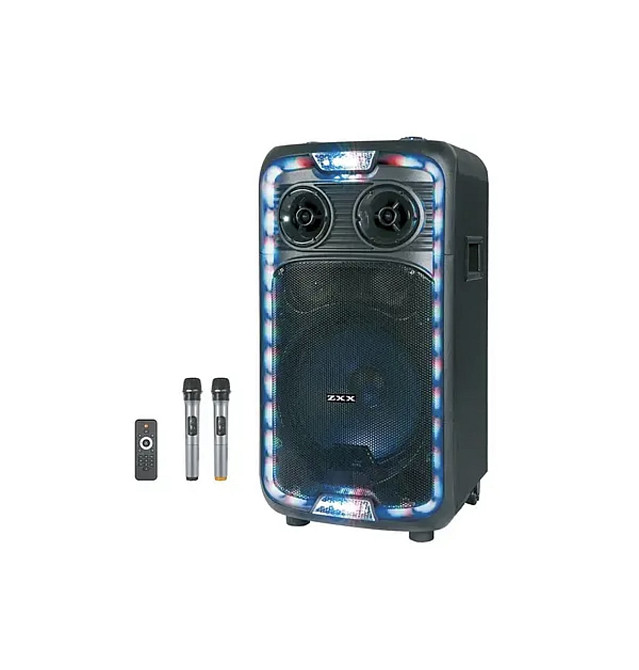 2 микрофона переносна колонка блютус эквалайзер ZXX-1290  FM-приемник Одесса - изображение 2