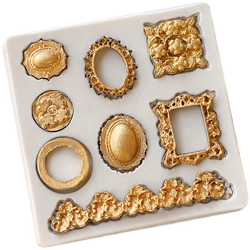 Молд силиконовый Рамки 85 на 85 мм серый Киев - изображение 8